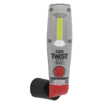 Sealey LED1001 | LED Twist Rechargeable Inspection Light 8W COB & 1W SMD