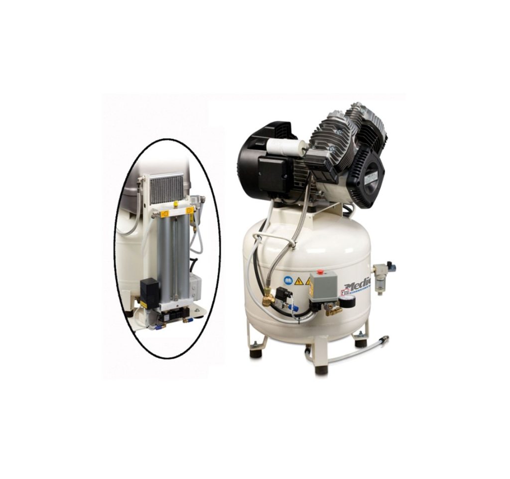 Medic+Air MED320-50V-ES-3M & Dryer (230 Volt) | 8.2 CFM Compressor 50 Litre Receiver with Dryer