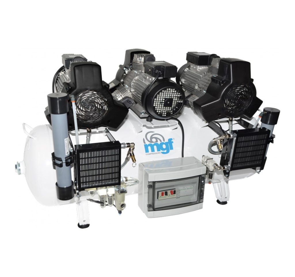 MGF 200/75 Tandem Prime M With Dryer (400 Volt) | 23 CFM Air Compressor with 200 Litre Receiver & Dryer