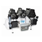 MGF 200/75 TRIO PRIME T3 (400 Volt) | 25.4 CFM Trio Air Compressor with 200 Litre Receiver