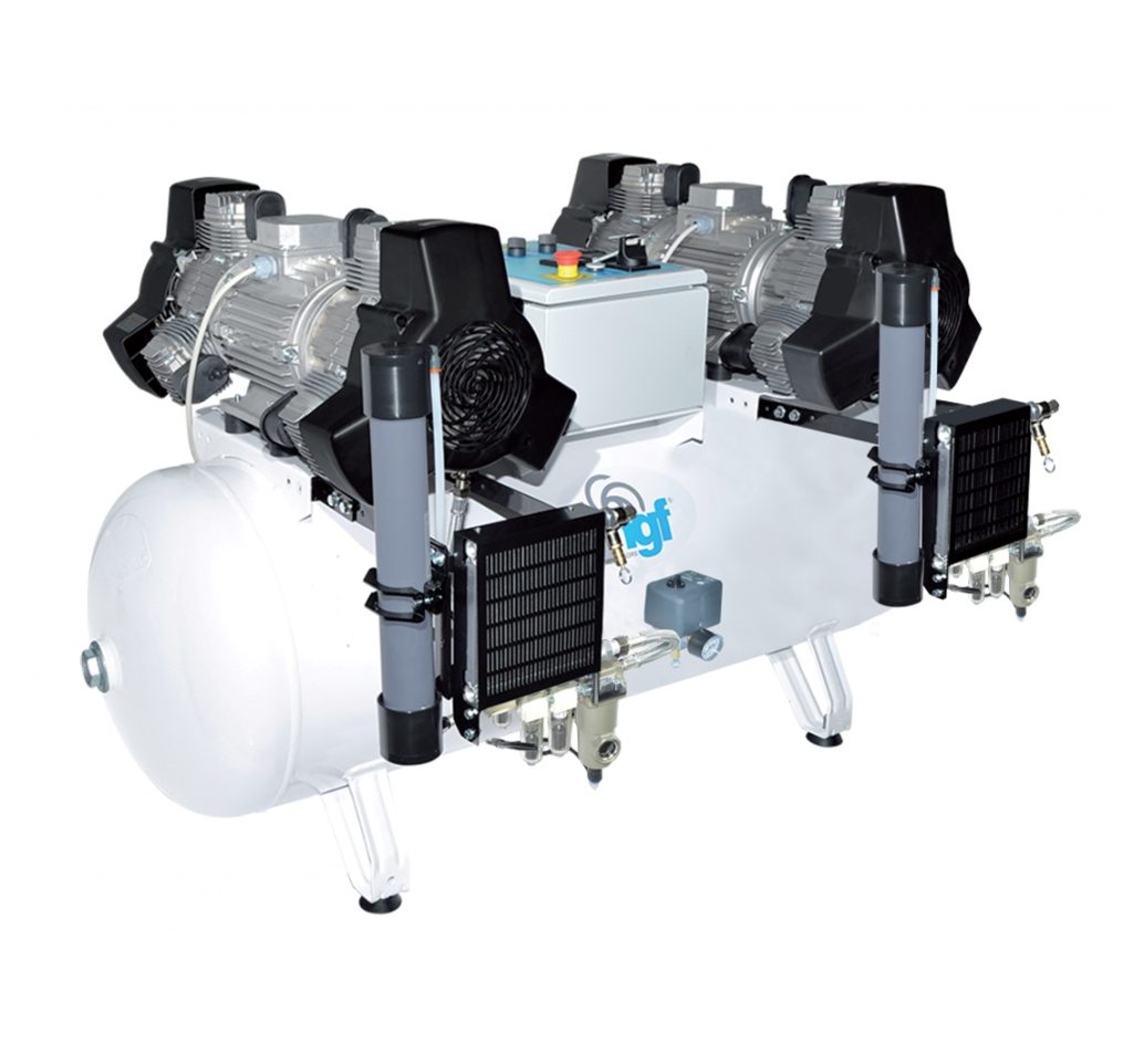 MGF 270/100 Tandem Prime M With Dryer (400 Volt) | 27.5 CFM Air Compressor with 270 Litre Receiver & Dryer