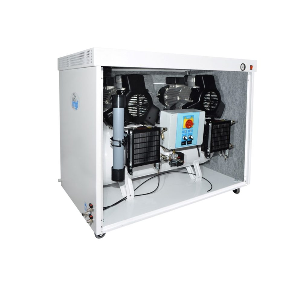 MGF CS100/50 Tandem Prime T3 - X Line - (400 Volt) | 25.2 CFM X-Line Air Compressor with 90 Litre Receiver and Dryer