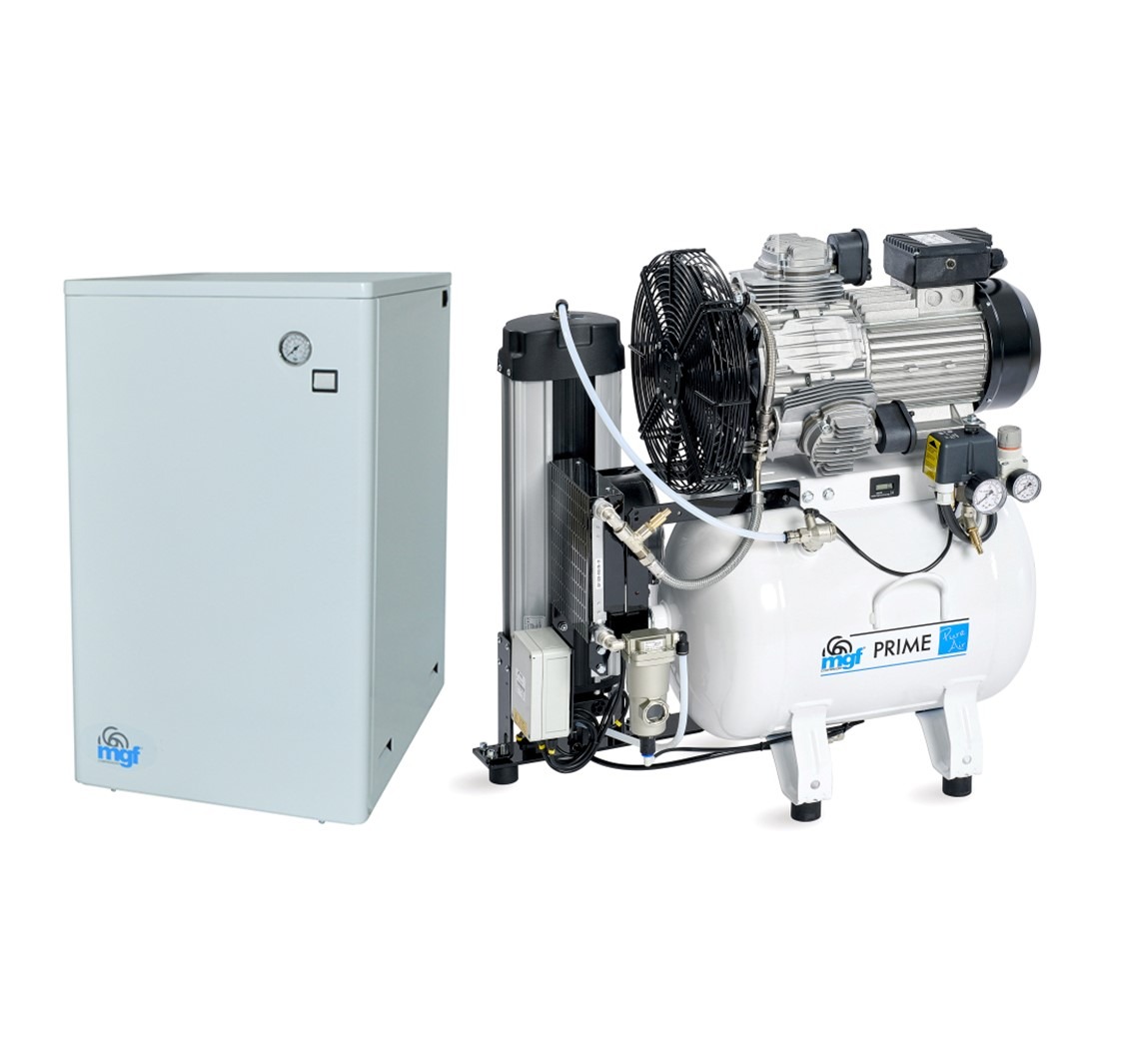 MGF CS 30/15 Prime HDD With Desiccant Dryer (230 Volt) | 5.4 CFM Air Compressor with 40 Litre Receiver, Cabinet and Desiccant Dryer