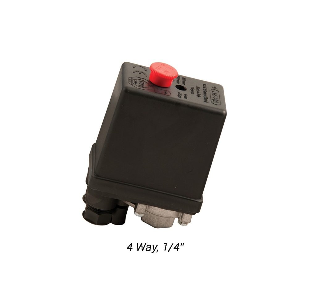 NEMA S-4100694 Pressure Switch | 12 BAR, 1/4, 4 Way, 3 Phase