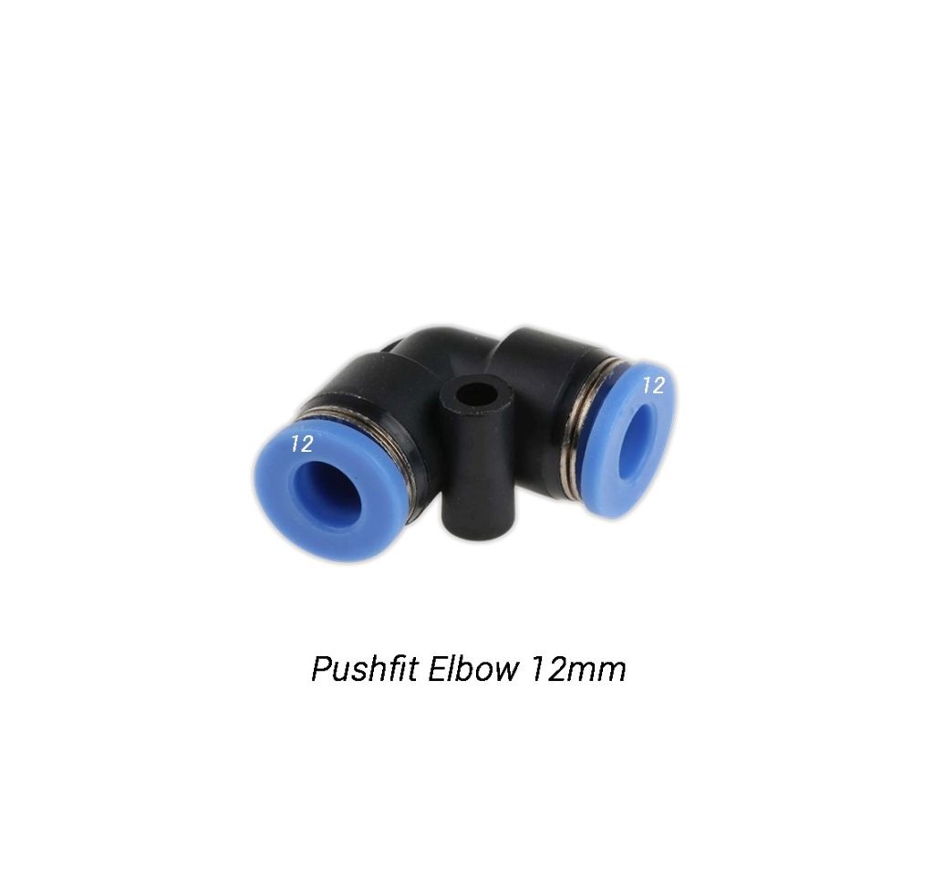 Pushfit Elbow 12mm (Suitable for 12mm Nylon/ Polyurethane)