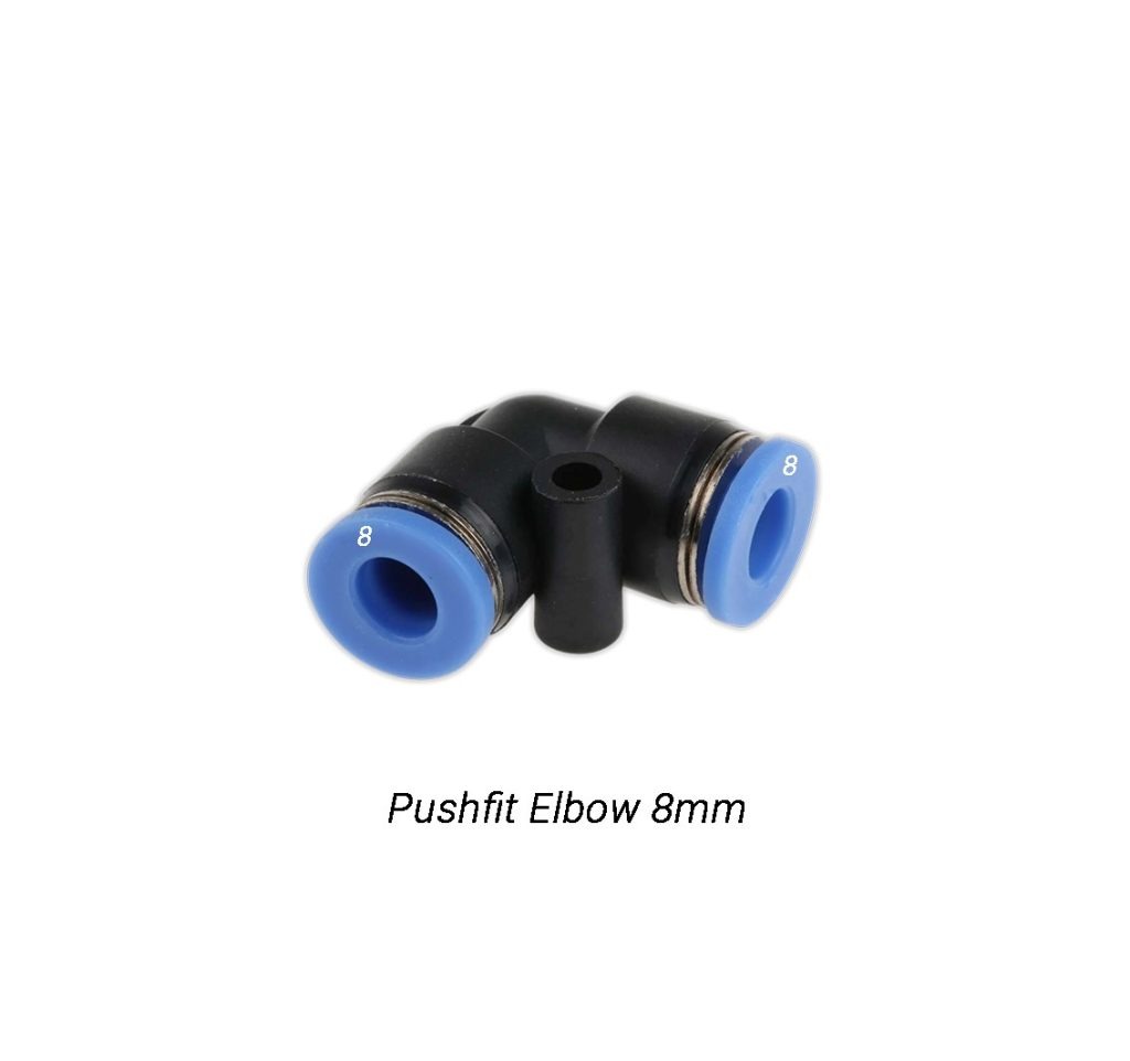 Pushfit Elbow 8mm (Suitable for 8mm Nylon/ Polyurethane)
