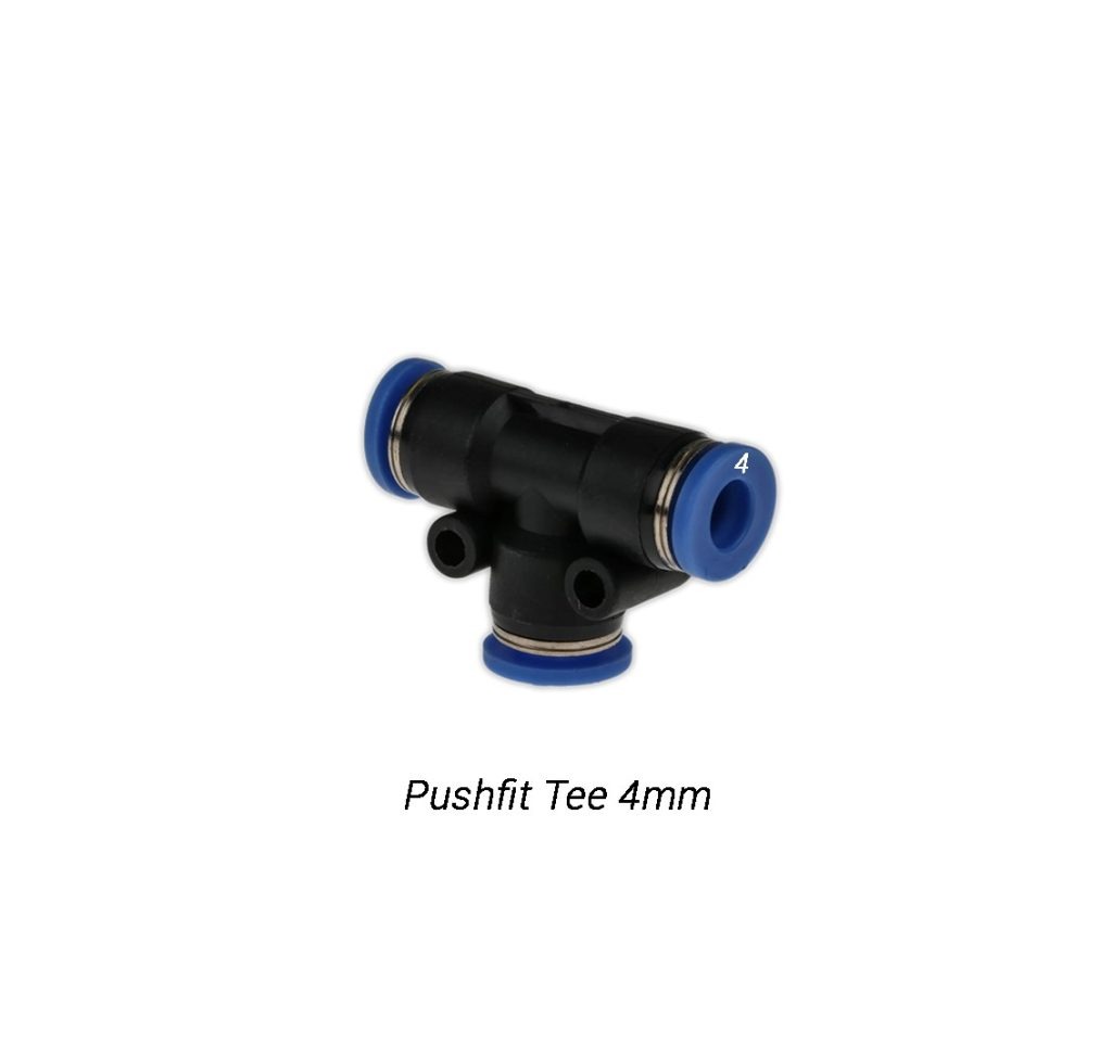 Pushfit Tee 4mm (Suitable for 4mm Nylon/ Polyurethane)