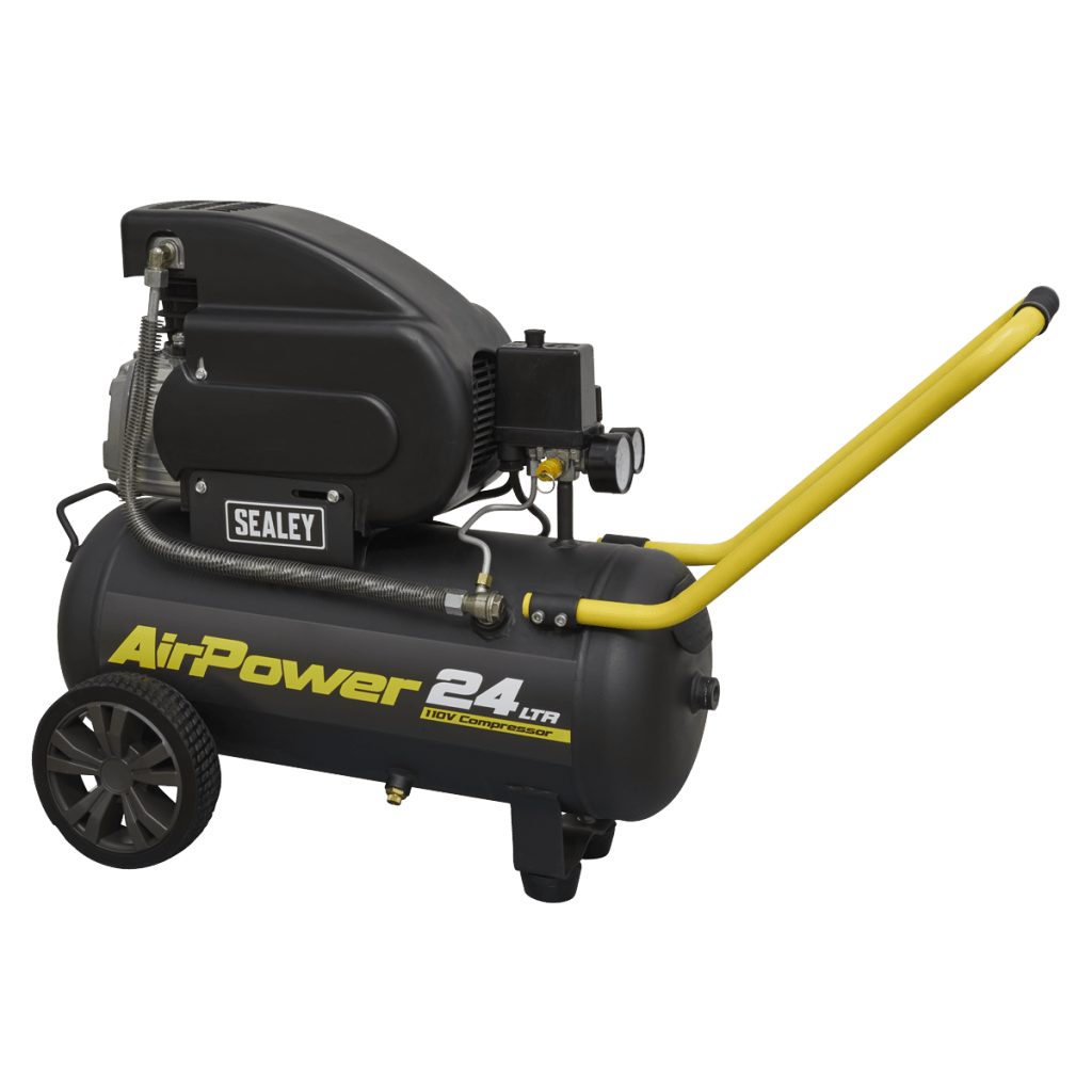 Sealey SAC2420E110V | 6.3 CFM Compressor 24 Litre Direct Drive 2 hp 110 Volt