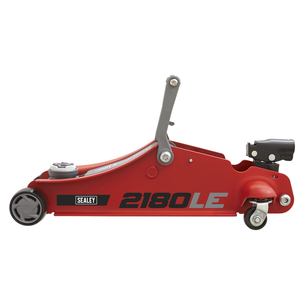 Sealey 2180LE | 180? Handle Low Profile Short Chassis Trolley Jack 2 Tonne - Red