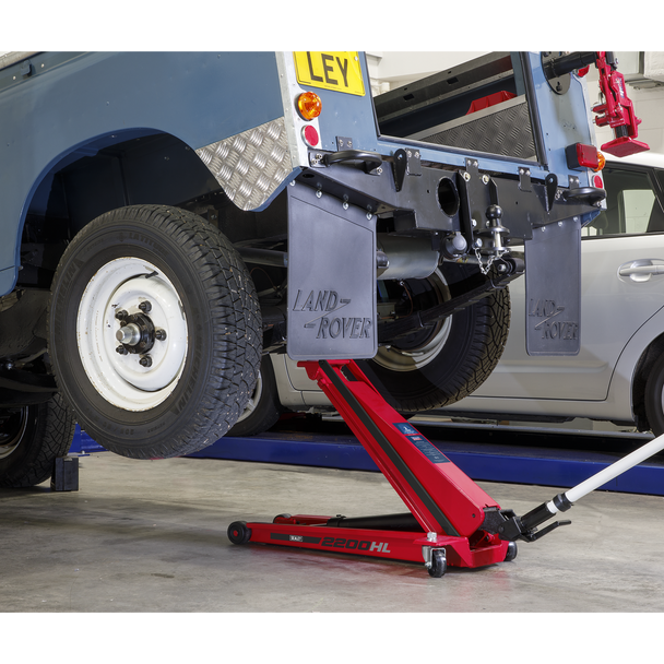 Sealey 2200HL | High Lift Low Profile Trolley Jack 2 Tonne