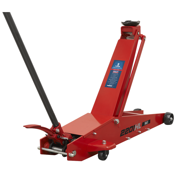 Sealey 2201HL | Long Reach High Lift Commercial Trolley Jack 2 Tonne