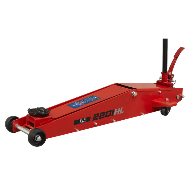 Sealey 2201HL | Long Reach High Lift Commercial Trolley Jack 2 Tonne