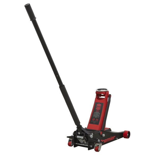 Sealey 2501LE | Premier Low Profile with Rocket Lift Trolley Jack 2.5 Tonne