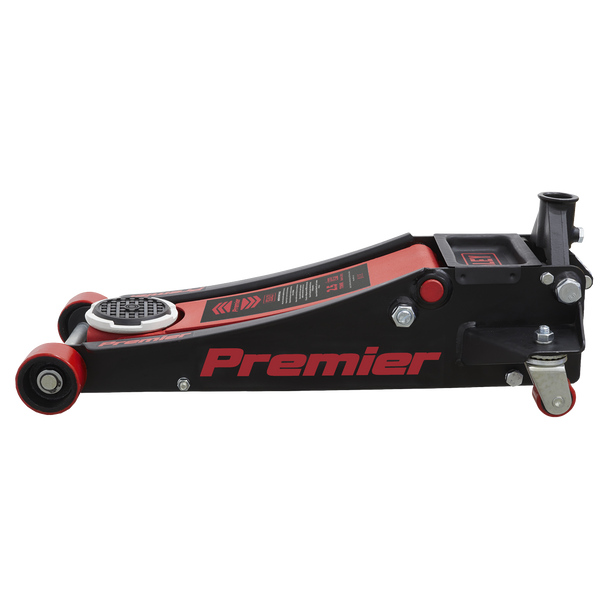 Sealey 2501LE | Premier Low Profile with Rocket Lift Trolley Jack 2.5 Tonne