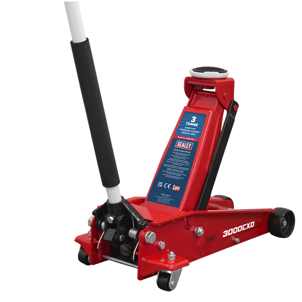 Sealey 3000CXD | Standard Chassis Trolley Jack 3 Tonne