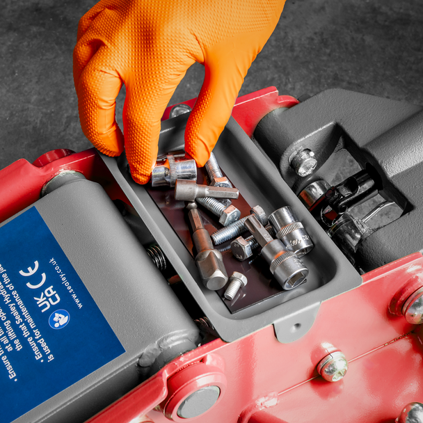 Sealey 3000LE | Low Profile Trolley Jack with Rocket Lift 3 Tonne - Red