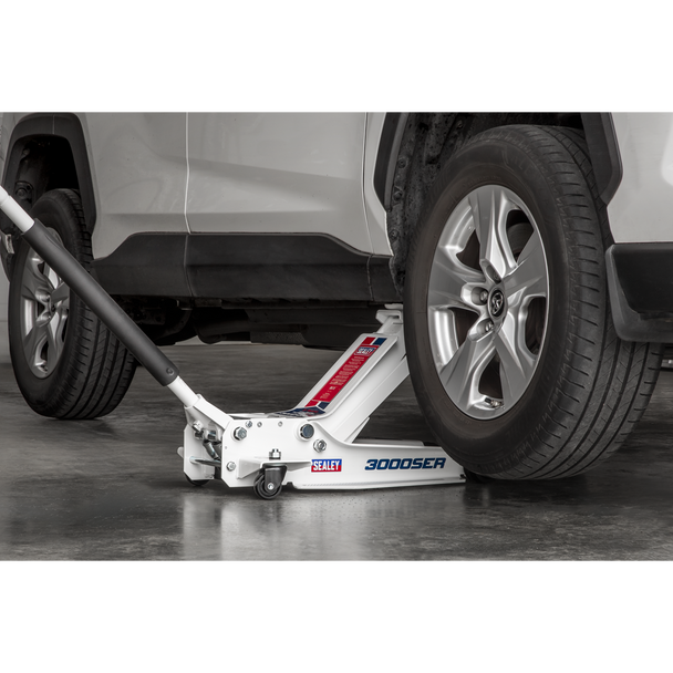 Sealey 3000SER | Low Profile Trolley Jack with Rocket Lift 3 Tonne