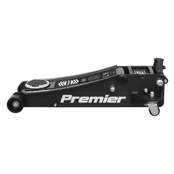 Sealey 3040AB | Premier Low Profile Trolley Jack with Rocket Lift 3 Tonne - Black