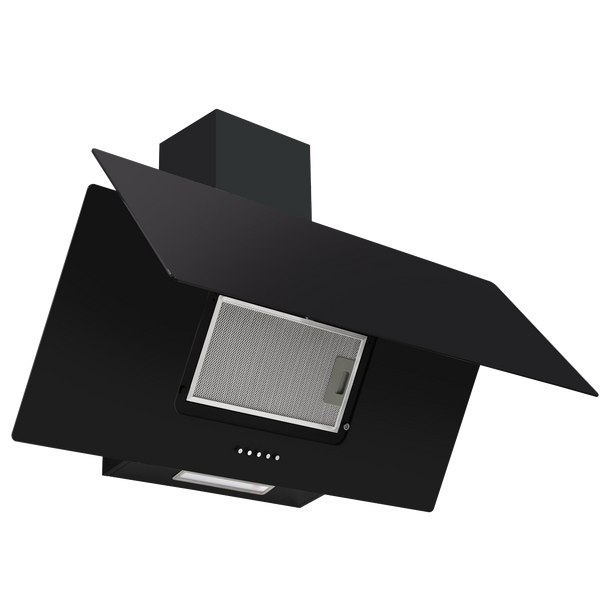 Sealey DH106 │ Baridi Angled Chimney Cooker Hood with Carbon Filters & LED Lamp 90cm, Energy Class A - Black