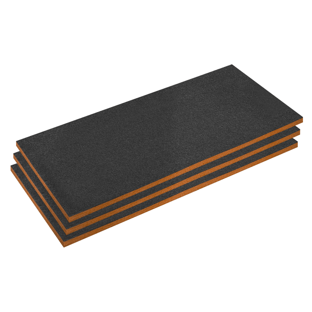 Sealey SFPK30OR | Easy Peel Shadow Foam® 1200 x 550 x 30mm, Orange/Black – Pack of 3