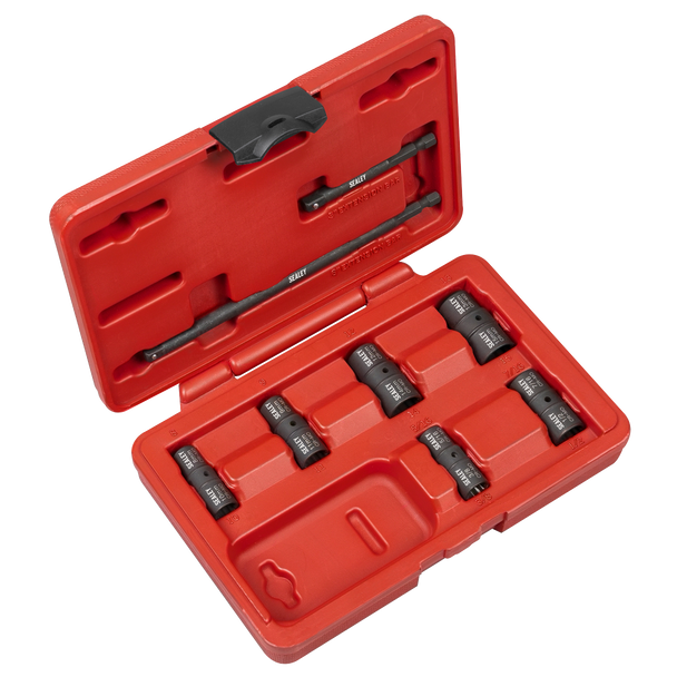 Sealey SX08 | Flip Socket Set 1/4"Sq Drive 12-point 8pc