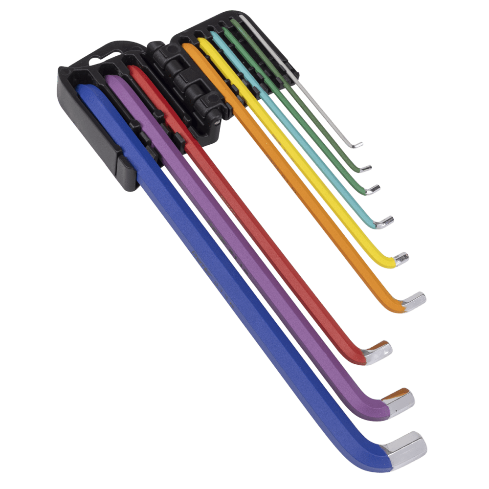 Sealey AK71740 | Premier Extra Long Stubby Element Hex Key Set 9pc