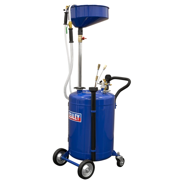 Sealey AK459DX | Air Discharge Mobile Oil Drainer with Probes 90L