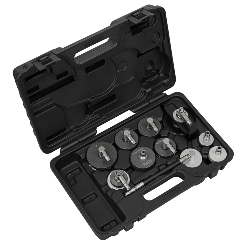 Sealey VS0204D | Brake & Clutch Pressure Bleeder Cap Set 10pc