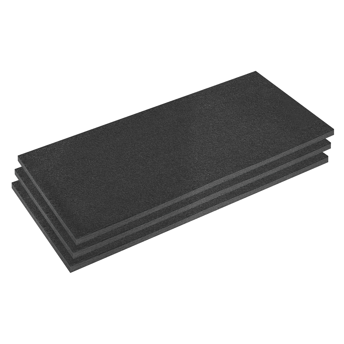 Sealey SFPK30BK | Easy Peel Shadow Foam® 1200 x 550 x 30mm, Black/Black – Pack of 3