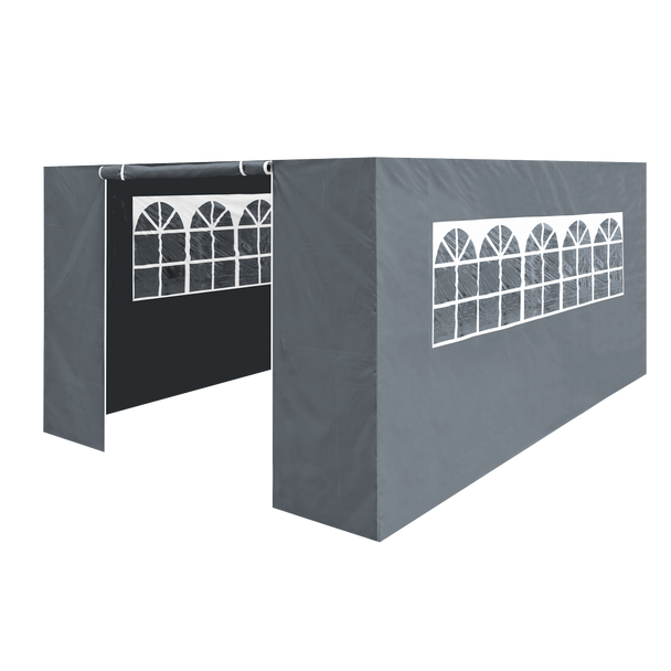 Sealey DG153 │ Dellonda Premium Side Walls/Doors/Windows for Gazebo/Marquee, Fits 3 x 4.5m Models - Grey