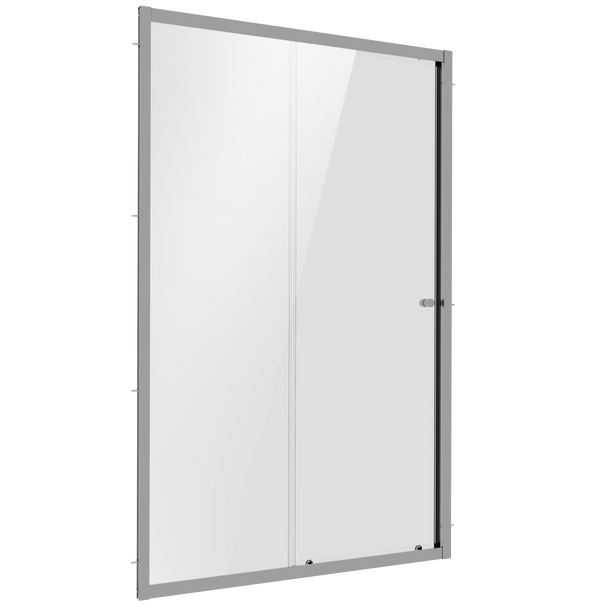 Sealey DH292 | Sliding Shower Door 1000 x 1850mm, 6mm Tempered Glass, Reversible - Chrome