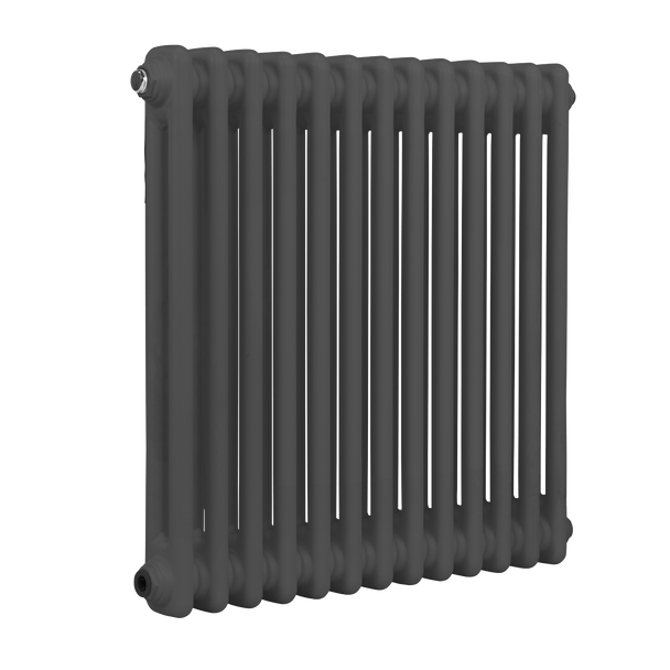 Sealey DH357 | Baridi Horizontal Traditional 2 Column Radiator 600 x 607mm ? Anthracite