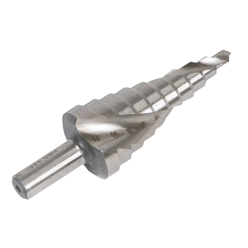 Sealey AK4747 | Spiral Flute HSS 4341 Step Drill Bit 4 22mm