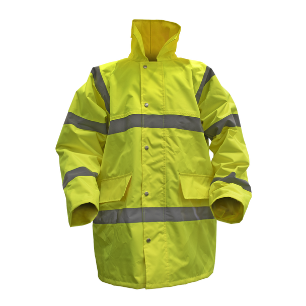 Sealey 806XXL | Worksafe Hi-Vis Yellow Jacket with Quilted Lining - XX-Large