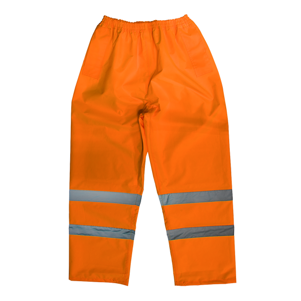 Sealey 807MO | Worksafe Hi-Vis Orange Waterproof Trousers - Medium