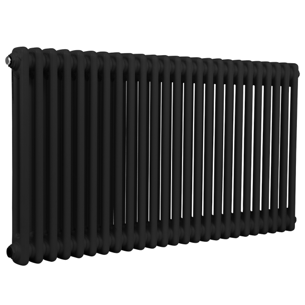 Sealey DH365 | Baridi Horizontal Traditional 2 Column Radiator 600 x 1147mm ? Black