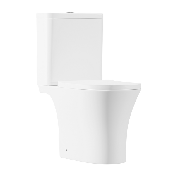Sealey DH332 | Baridi Close-Coupled Toilet with Soft Close Seat, Dual Flush Cistern & Rimless Flush ? White