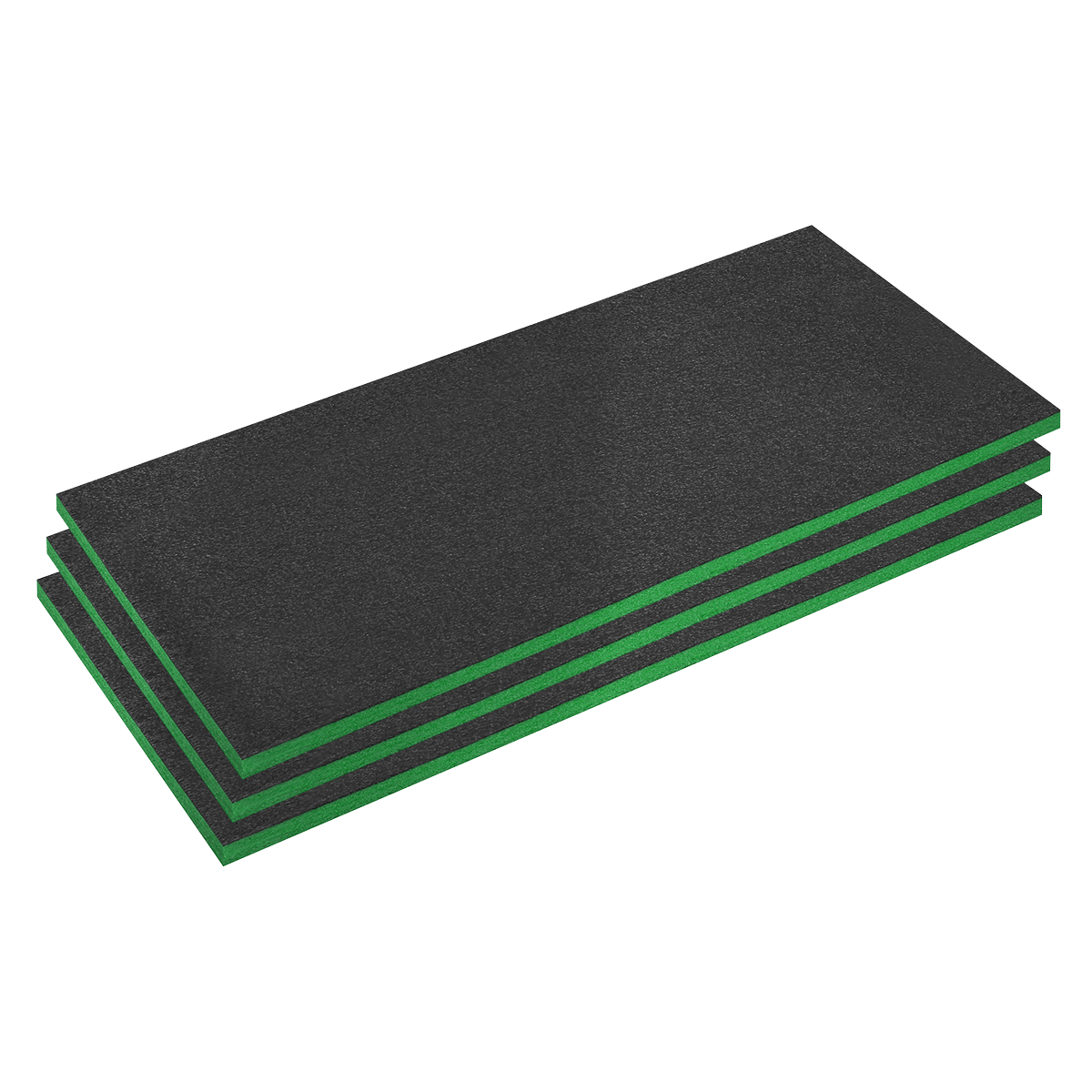 Sealey SFPK30G | Easy Peel Shadow Foam® 1200 x 550 x 30mm, Green/Black – Pack of 3