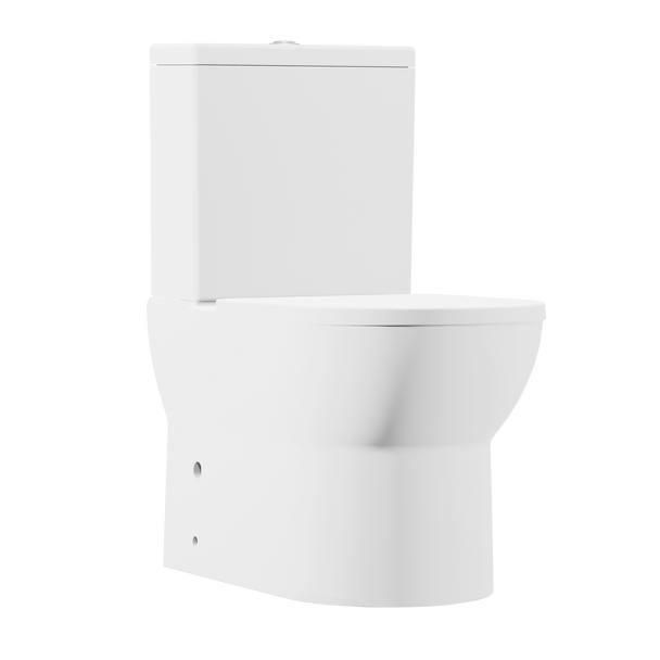 Sealey DH333 | Baridi Close-Coupled Toilet with Soft Close Seat, Dual Flush Cistern & Rimless Flush ? White