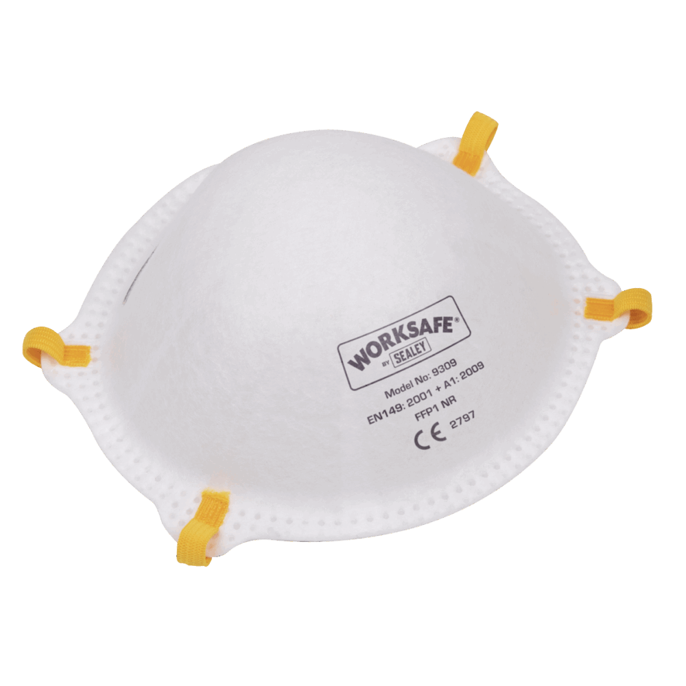 Sealey 9309/10 | Worksafe Cup Mask FFP1 - Pack of 10