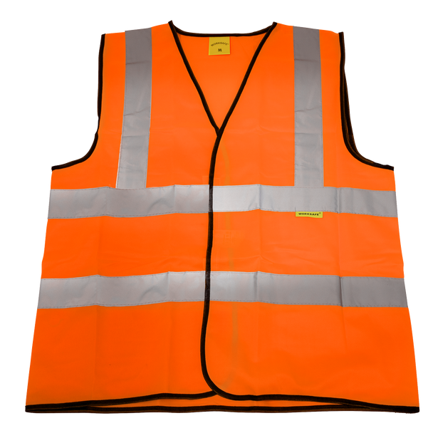 Sealey 9812M | Worksafe Hi-Vis Orange Waistcoat - Medium