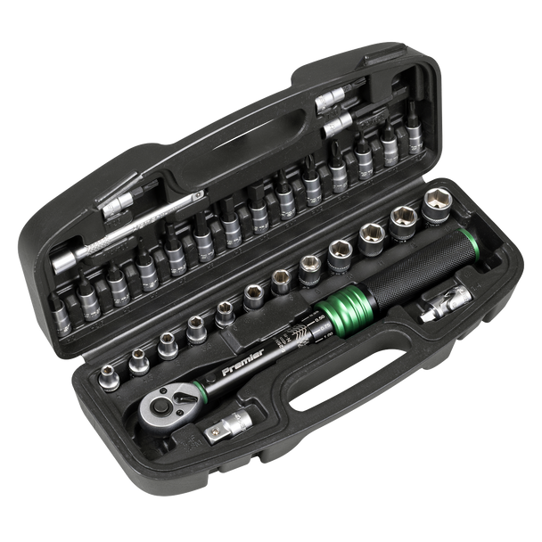 Sealey STW910B | Torque Wrench Set 1/4"Sq Drive 5-25Nm 33pc