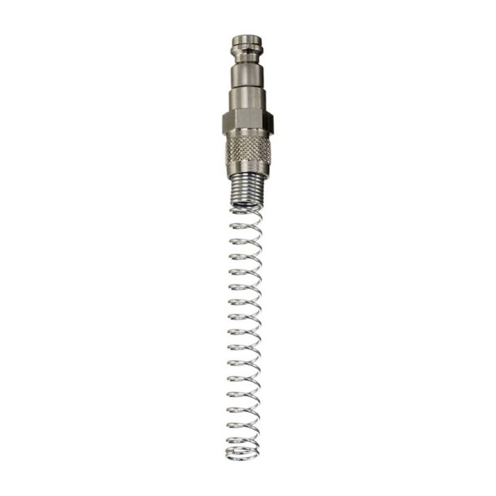 PCL AA11AK6/4 | Mini Adaptor to Tube (4mm i/d x 6mm o/d) with Anti-Kink Spring