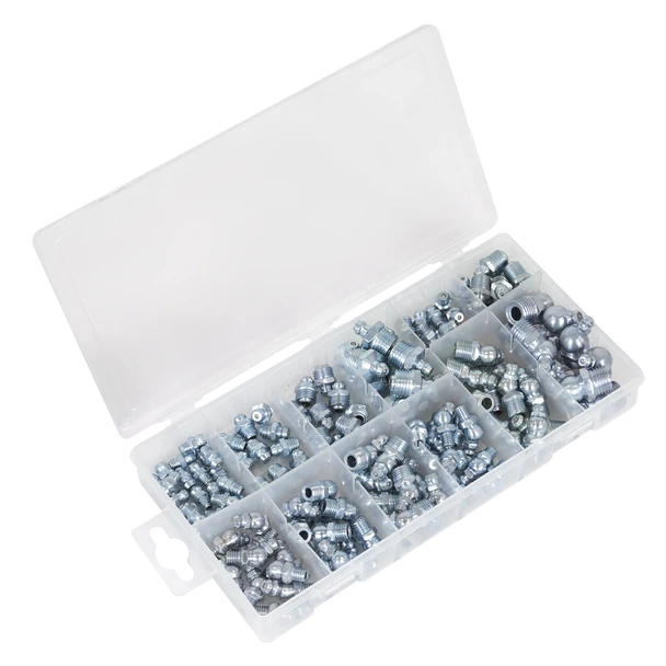 Sealey AB009GN | Metric/BSP/UNF Grease Nipple Assortment 130pc