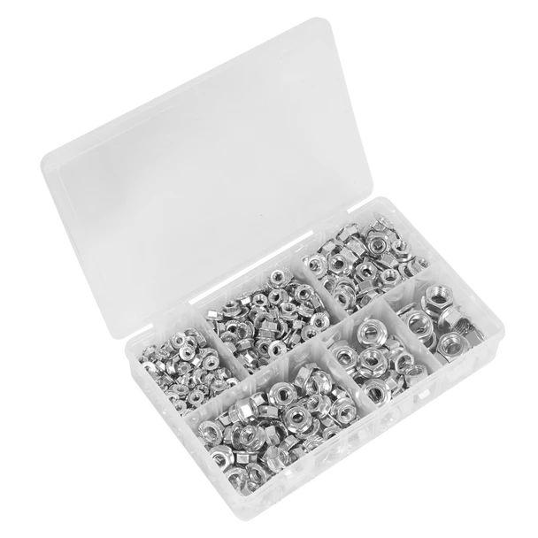 Sealey AB031FN | Flange Nut Assortment M5-M12 Serrated 390pc