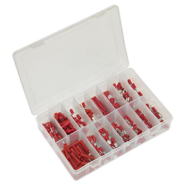 Sealey AB039RT | Crimp Terminal Assortment 260pc - Red