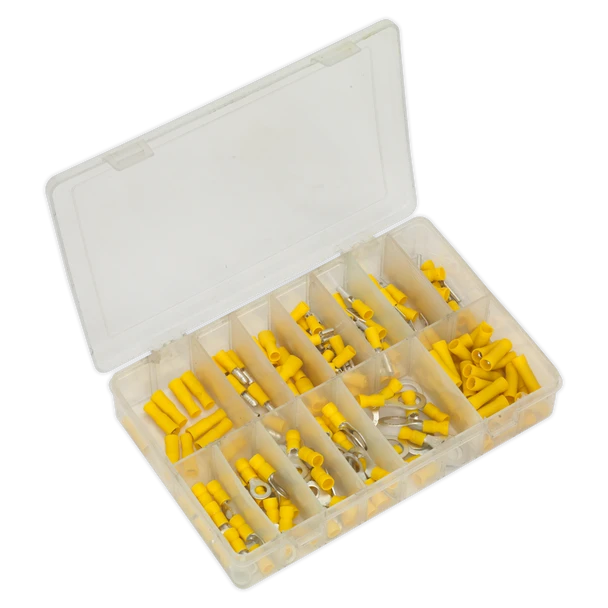 Sealey AB041YT | Crimp Terminal Assortment 140pc - Yellow