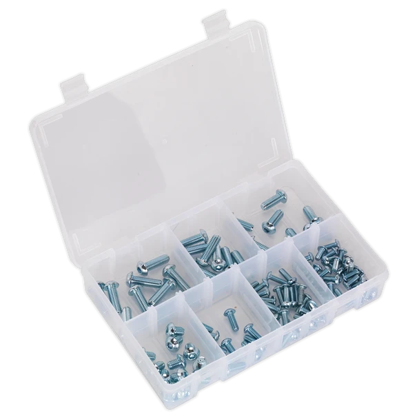 Sealey AB053BH | Button Head High Tensile 10.9 Socket Screw Assortment M5-M10 108pc - DIN 912