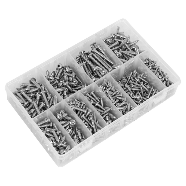 Sealey AB0700SSST ⏐ Stainless Steel Self-Tapping Screw Assortment 700pc
