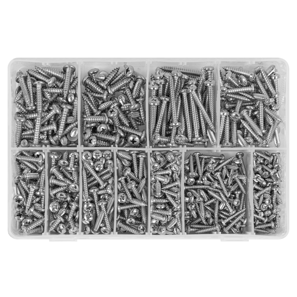 Sealey AB0700SSST ⏐ Stainless Steel Self-Tapping Screw Assortment 700pc